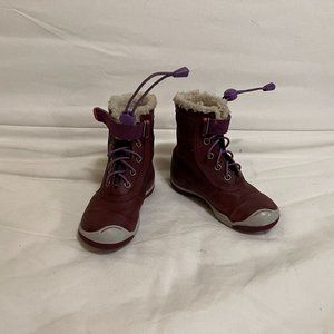PLAE Insulated Waterproof Cordovan Purple Boots Size 9.5